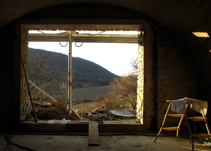 maison du renard, chantier